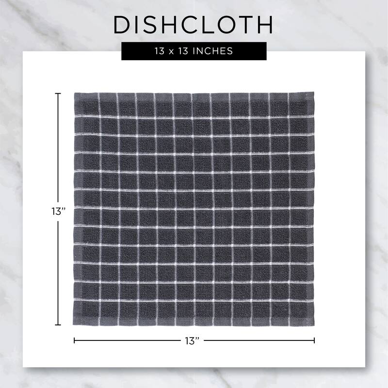 DII Assorted Kitchen Dishtowel & Dishcloths (Set of 5)