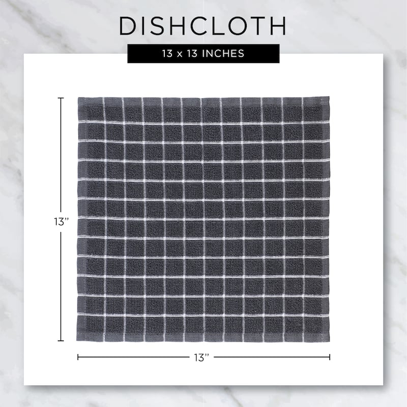 DII Assorted Kitchen Dishtowel & Dishcloths (Set of 5)