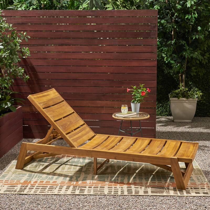 Maki Chaise Lounge - Yellow Brown