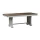 preview thumbnail 3 of 10, Abbey Park Weathered Brown & Antique White Trestle Table