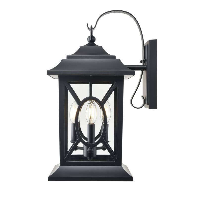 Allbert Outdoor Wall Sconce Powder Coated Black - Powder Coated Black