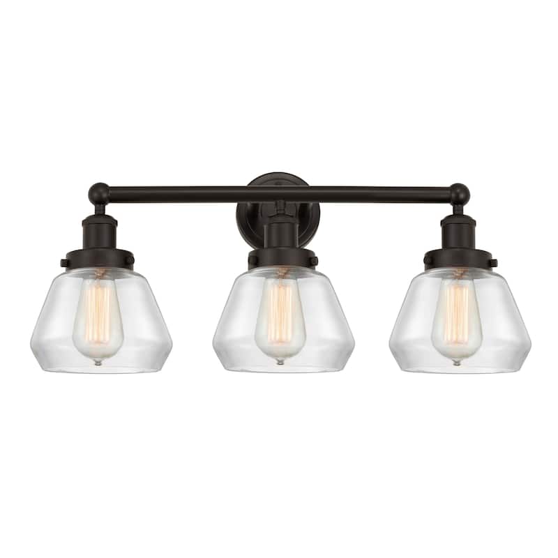 Innovations Lighting 616-3W-10-25 Fulton Vanity Fulton 3 Light 25" - Oil Rubbed Bronze / Clear