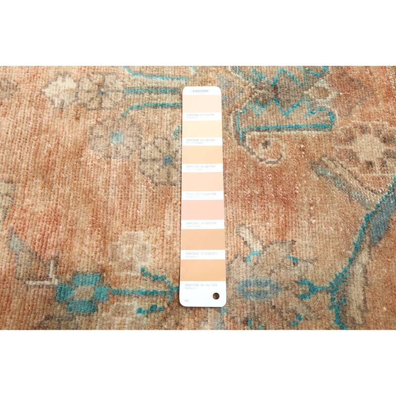 ECARPETGALLERY Hand-knotted Antalya Vintage Copper Wool Rug - 3'5 x 10'8