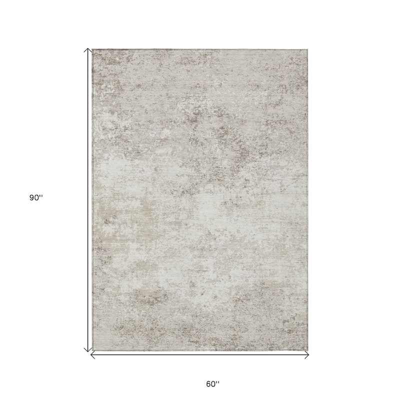HomeRoots Abstract Transitional Rectangle Outdoor Rug