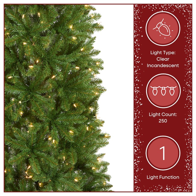 National Tree Company 3 ft. Kingswood Fir Pencil Tree with Clear Lights