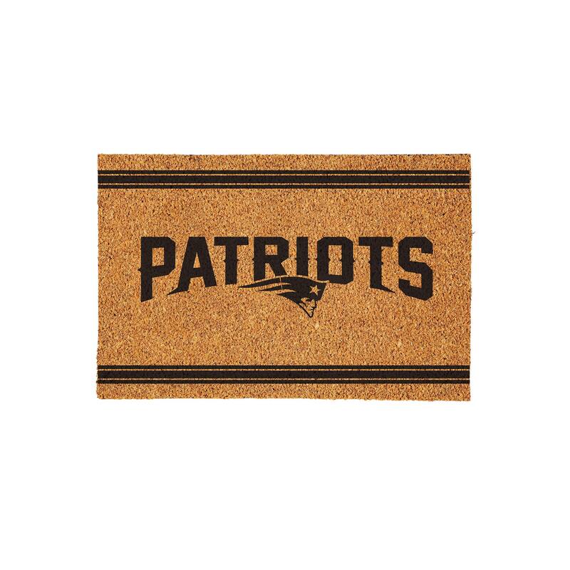 New England Patriots Monochrome Indoor/Outdoor Coir Door Mat