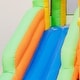 preview thumbnail 6 of 7, Multicolor 750W Blower Kids Inflatable Water Slide with Soccer Gate Ideal for Outdoor Play - 186" x 173" x 100.5" (L x W x H)