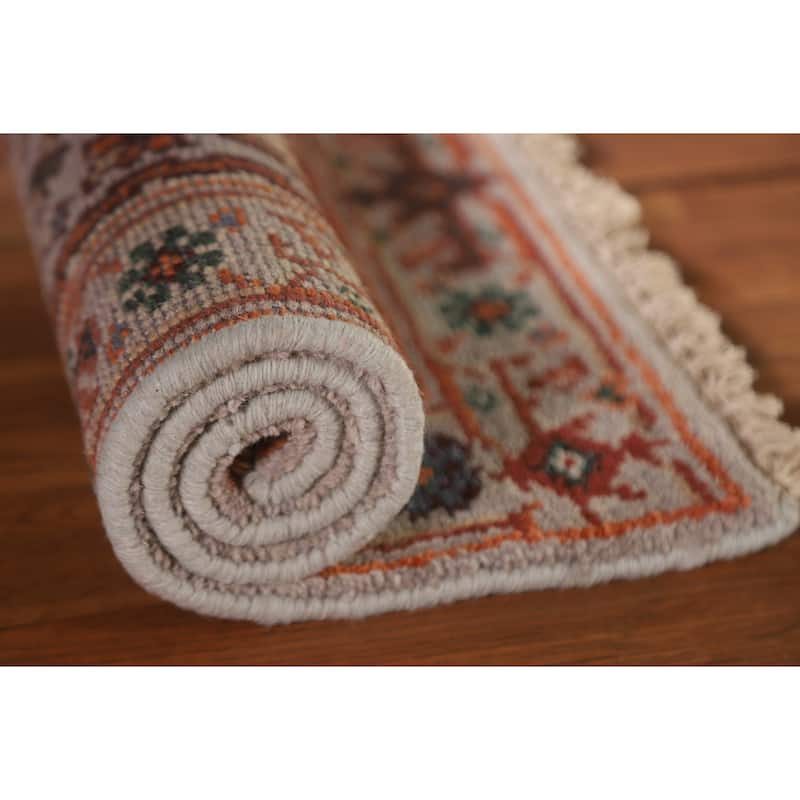 Heriz Serapi Oriental Rug Handmade Geometric Wool Carpet - 2'0"x 3'0"