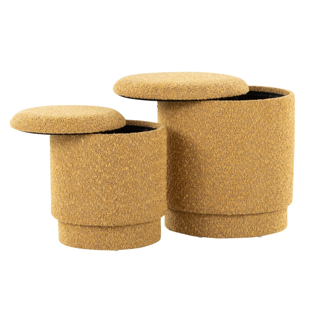 Carson Carrington Corday Upholstered Ottoman Set (Set of 2)