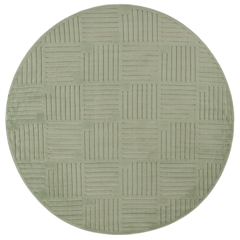 SAFAVIEH Selena Margreth Modern & Contemporary Rug - 6'7" Round - Green