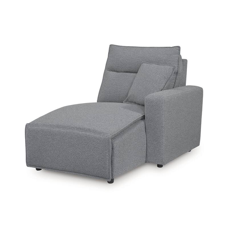Signature Design by Ashley Modmax Gray 3-Piece Power Reclining Sectional with Chaise - 100" W x 63" D x 41" H