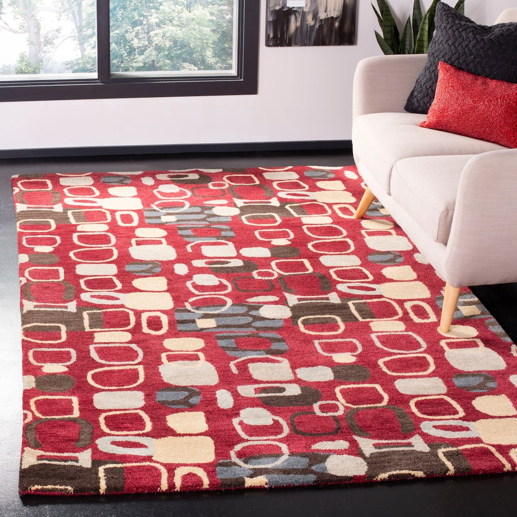 SAFAVIEH Handmade Wyndham Elaina Modern Wool Rug