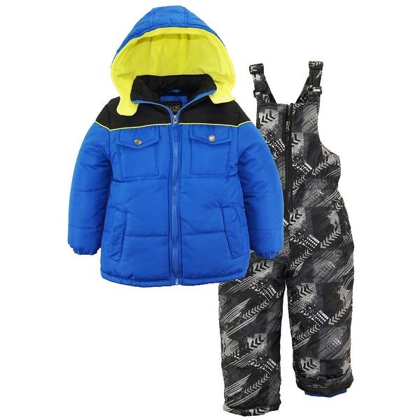Shop Ixtreme Toddler Boys Colorblock Snowsuit Puffer Winter Jacket