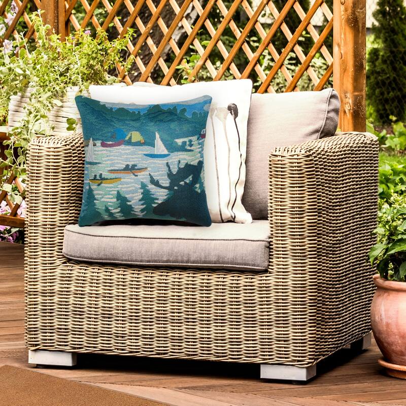 Liora Manne Marina Lake Life Indoor/Outdoor Pillow