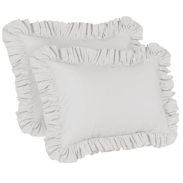 Ruffled Pillow Sham, Set of 2 Pillowcases Bed Bath & Beyond 33921597