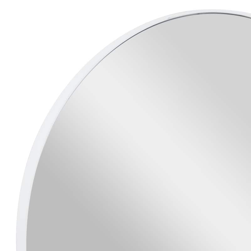 Black, White or Gold Wood Wall Mirror with Thin Frame