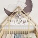 preview thumbnail 5 of 34, Twin/Full Size House Bed for Kids, House Shaped Floor Bed with Fence and Guardrails, Wood Kids House Bed Frame for Toddlers