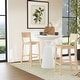 preview thumbnail 30 of 34, Linon Dahlia Armless Barstool Set of 2