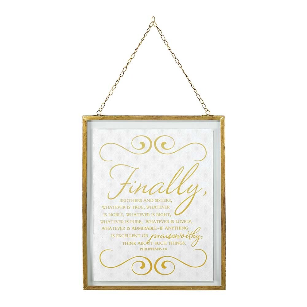 Shop 14 White And Gold Colored Frame Wall Art Decor With Chain