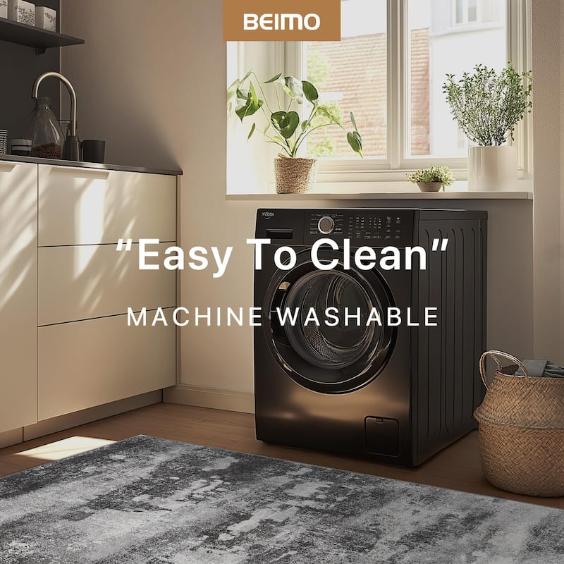 Mcow Modern Abstract Dark Soft Polyester Area Rug