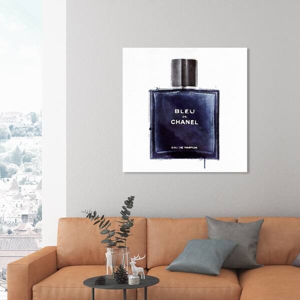 Oliver Gal 'Men Perfume Monsieur Bleu' Fashion and Glam Wall Art