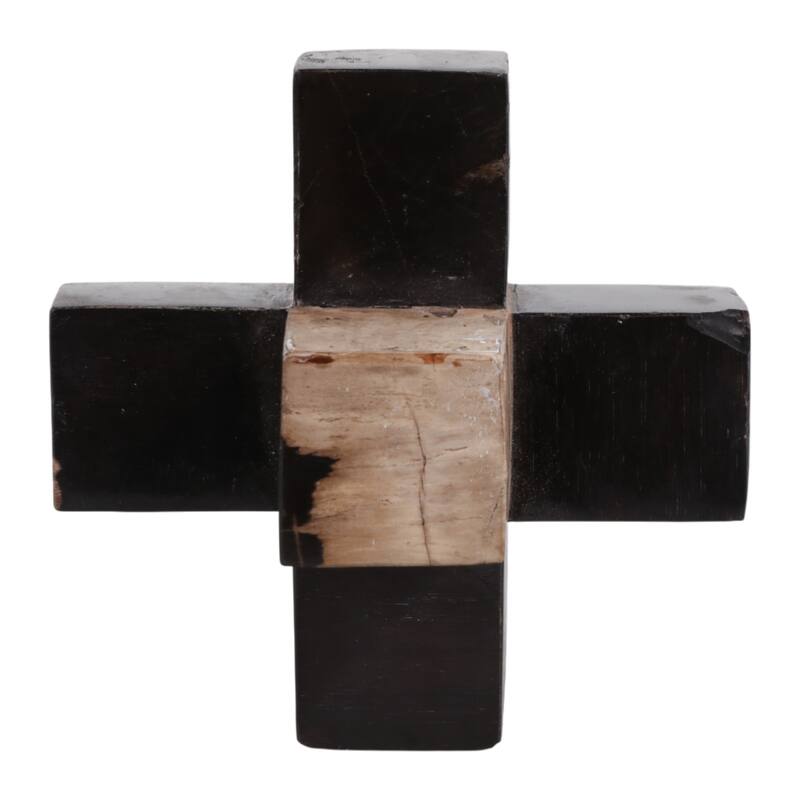 Wood Decorative Object Geometric Design for Home Bedroom Office Decor - 5" x 5" x 5"