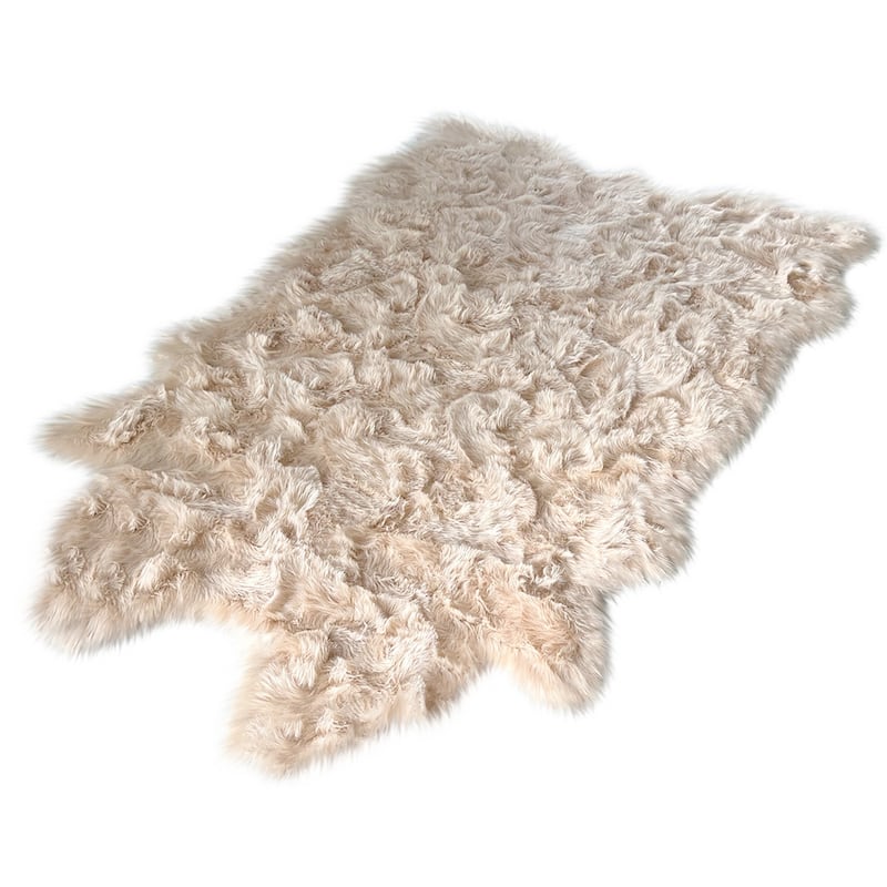Ovella Home Premium Faux Buffalo Skin Shag Rug
