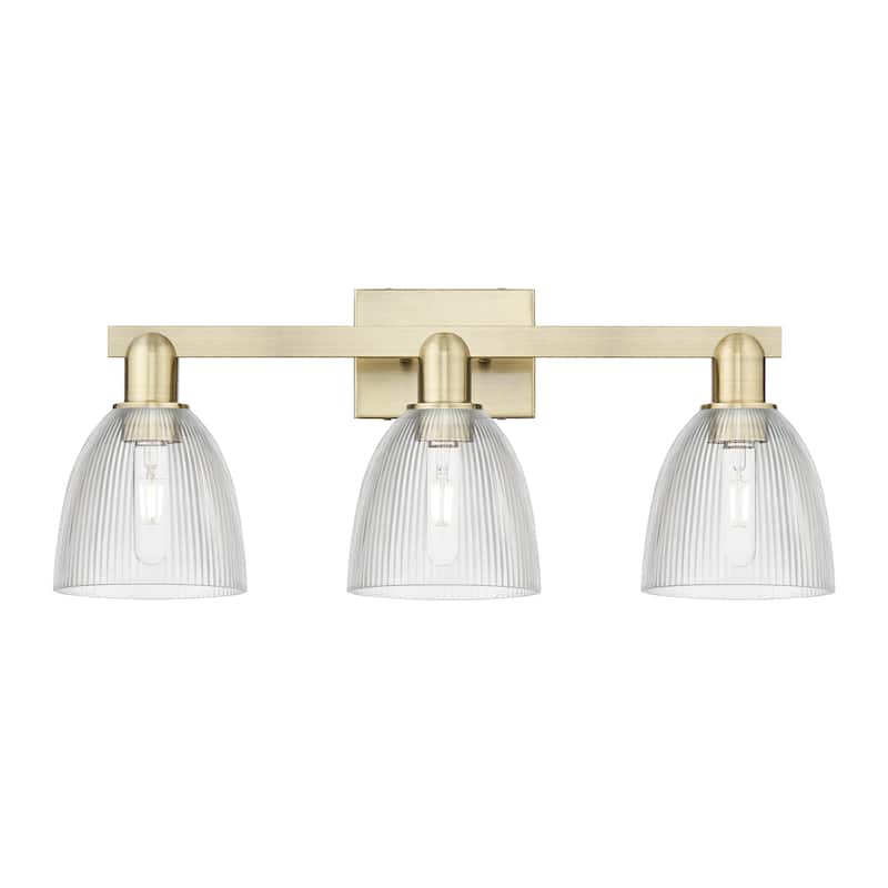 Innovations Lighting Endless Possibilities Arcadia - Castile - 3 Light 25" Bath Vanity Light - Antique Brass/Clear