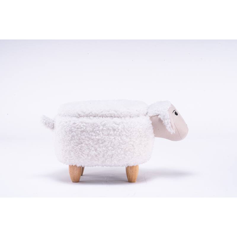 Animal Upholstered Storage Kids Ottoman