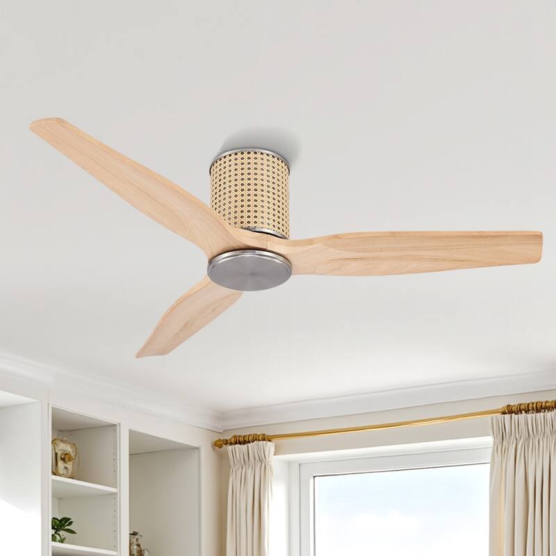 MLiAN 48" Ceiling Fan Low Profile Flush Mount Fan 6 Speed