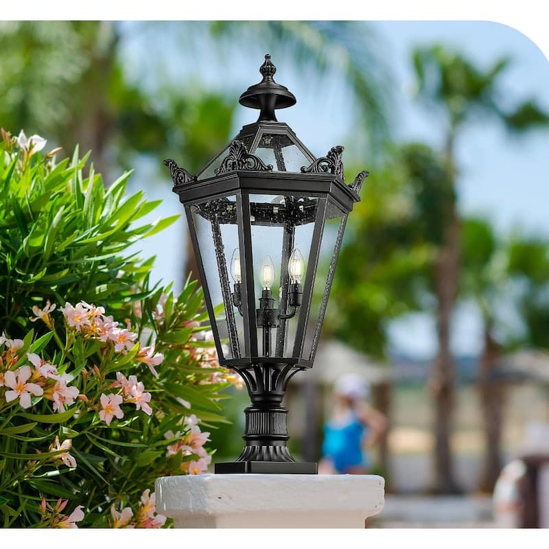 33 Inch Outdoor Large Post Lantern Light