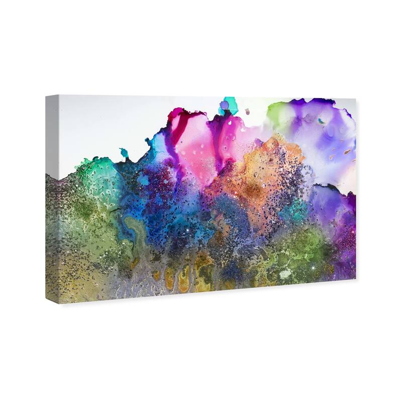 Wynwood Studio Canvas Abstract Color Bloom Pink and Neon Pink Modern & Contemporary Wall Art Canvas Print