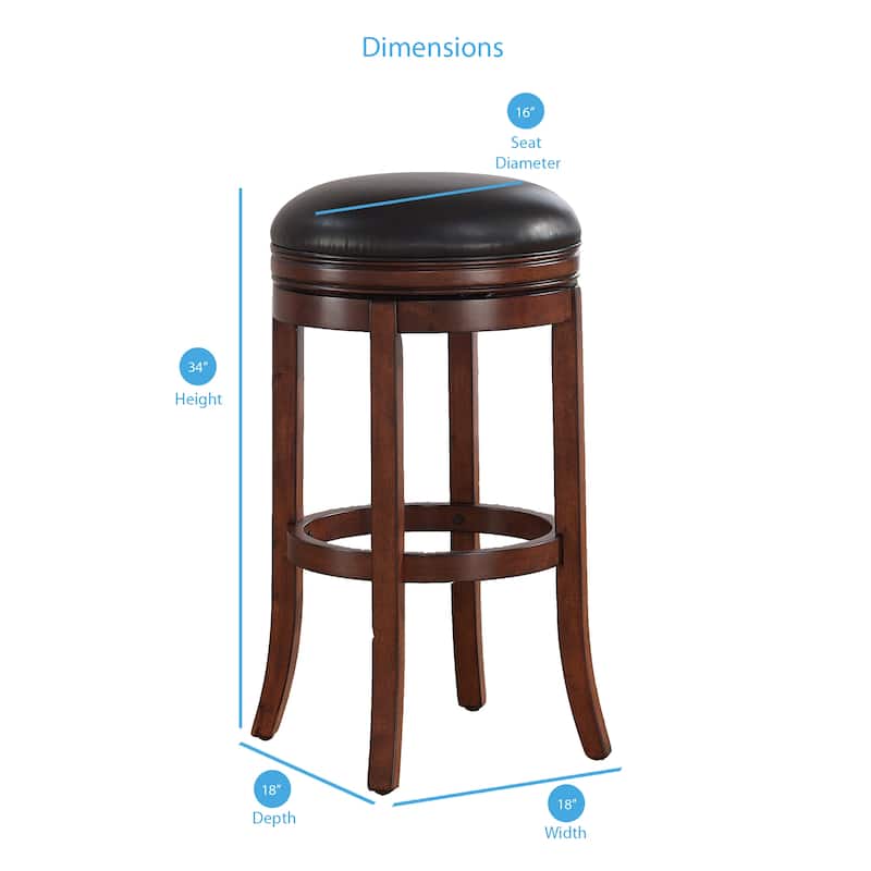 Shelby 34-inch Extra Tall Swivel Bar Stool