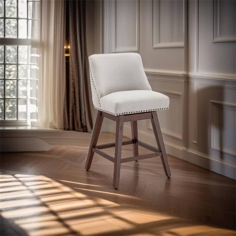 Counter Height Swivel Barstools Set of 2