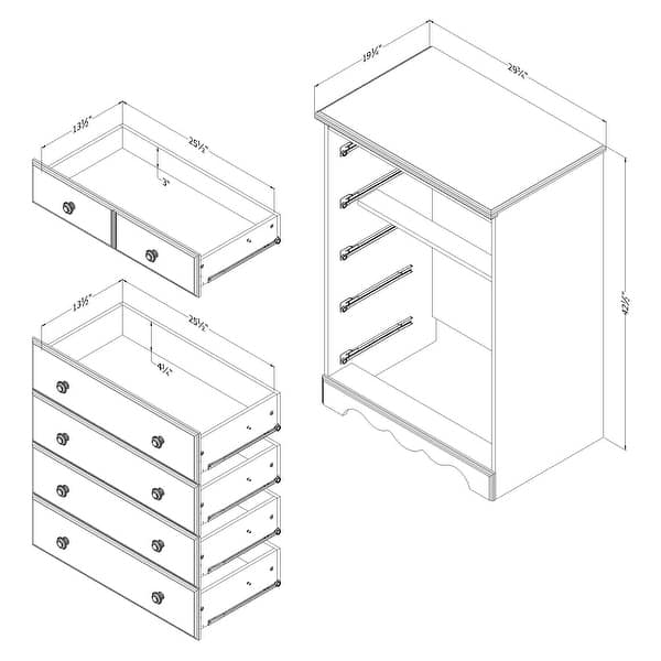 South Shore Summer Breeze 5-Drawer Chest