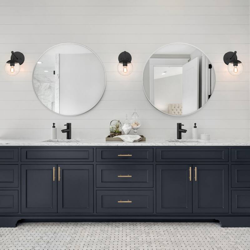 Design House 28-Inch Kenna Modern Metal Round Decorative Wall Accent Mirror