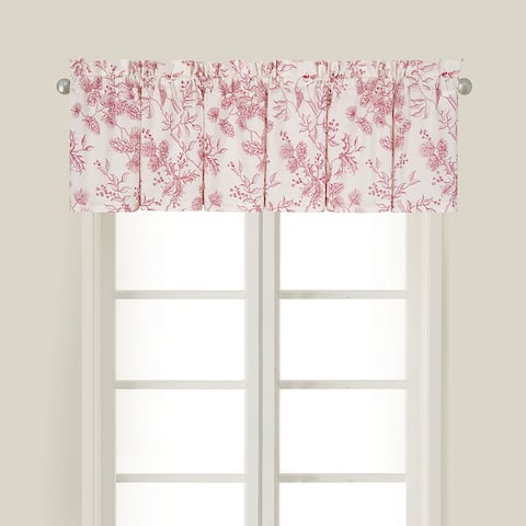 Evergreen Toile Red Valance Collection