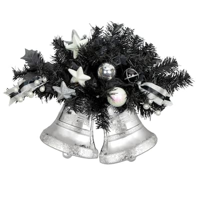 18" Decorated Pine Artificial Christmas Swag with Bells