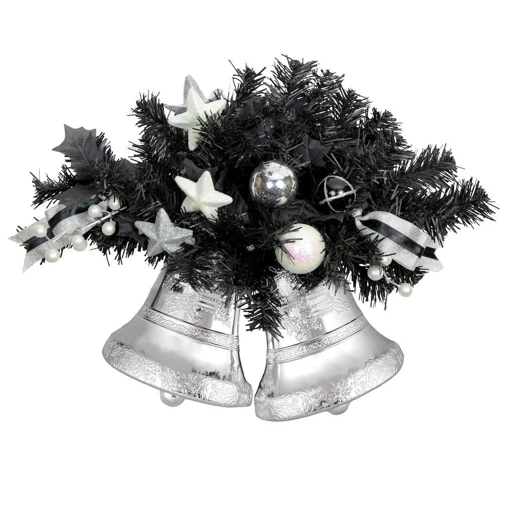 18" Decorated Pine Artificial Christmas Swag with Bells