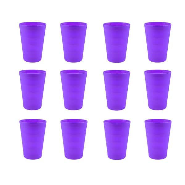 Break-Resistant Plastic Cups 12oz, Reusable Design - On Sale - Bed Bath &  Beyond - 32013973
