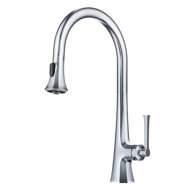 KRAUS Savan 2-Function Single Handle Pull Down Kitchen Faucet - CH - Chrome