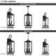19.3"H 1-Light Medium Outdoor Bronze Exterior Wall Lantern Sconce Light - W6" x E7.2" x H19.3" - 19.3''H