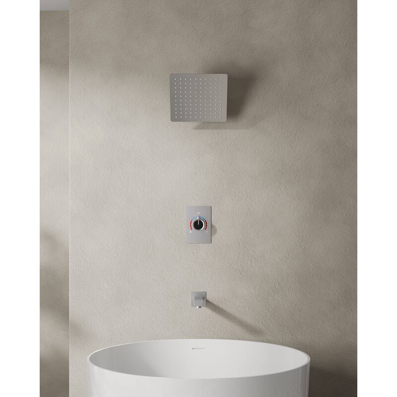 2-Function Shower System Single-Handle Pressure Balance Tub/Shower Set