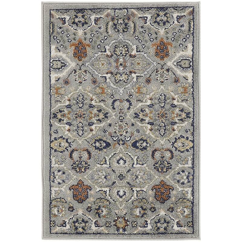 Cezew Power Loomed Floral Traditional Low Pile Durable Area Rug By HomeRoots - 60' X '36' X '0.25