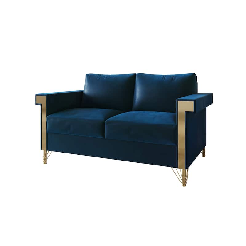 CraftPorch Luxurious Velvet Upholstered Loveseat