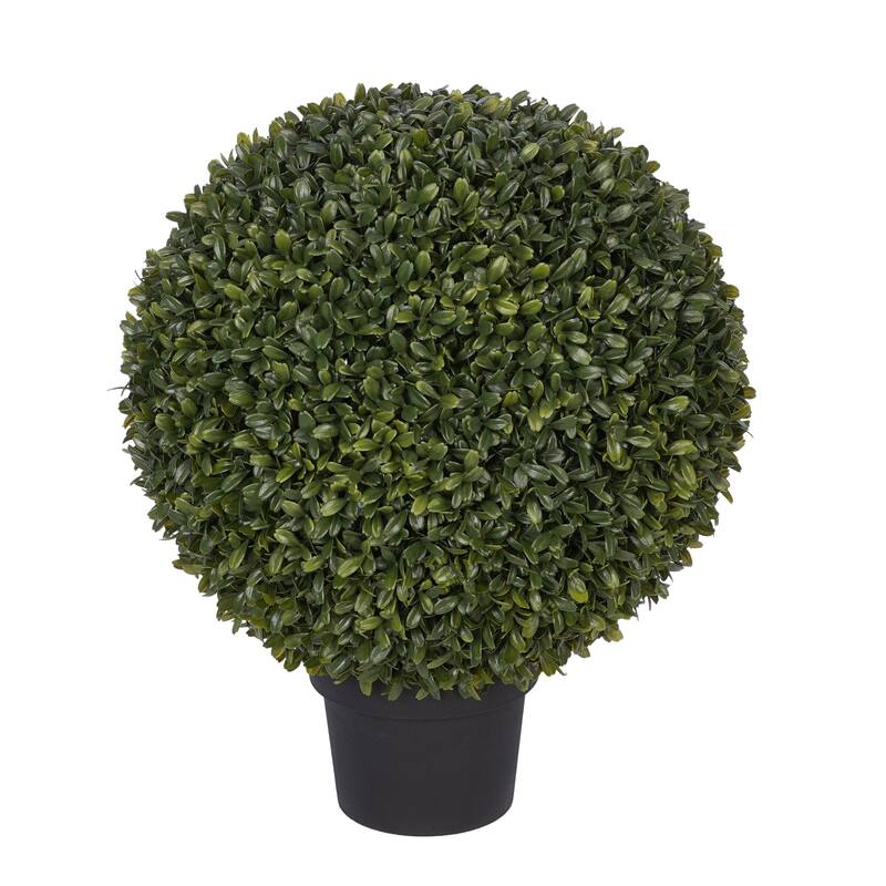 Faux Boxwood Ball Topiary - 14"