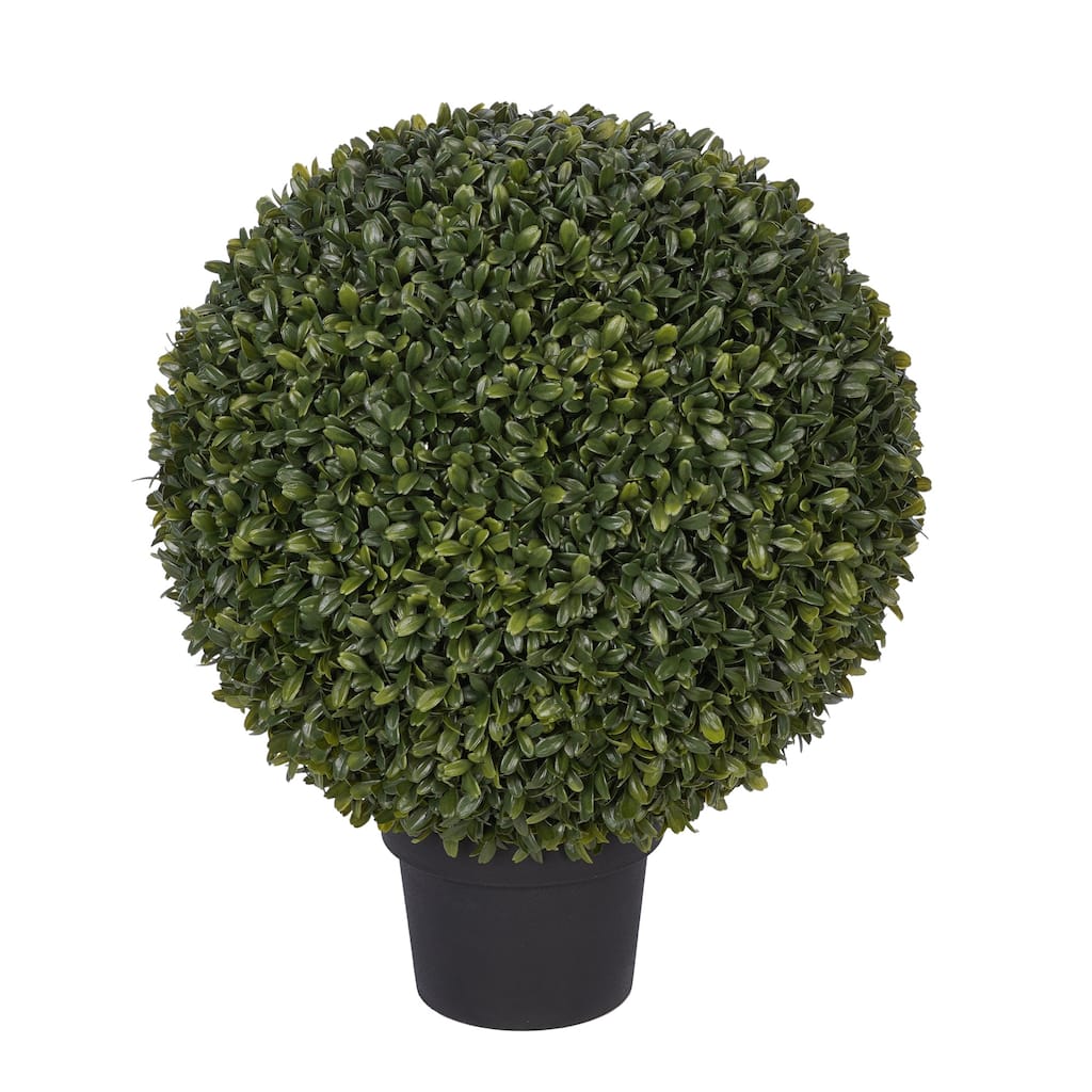 Faux Boxwood Ball Topiary