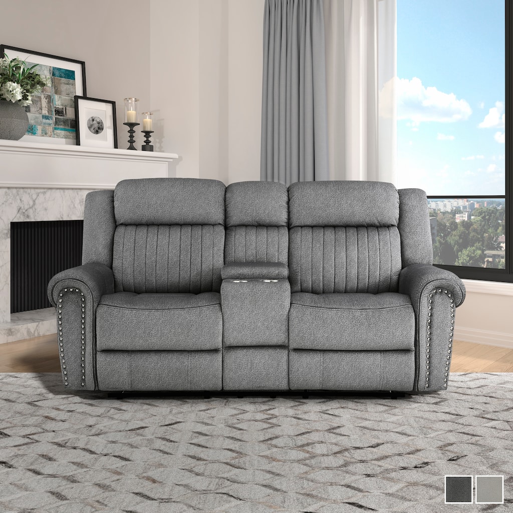 Bauta Manual Double Reclining Loveseat