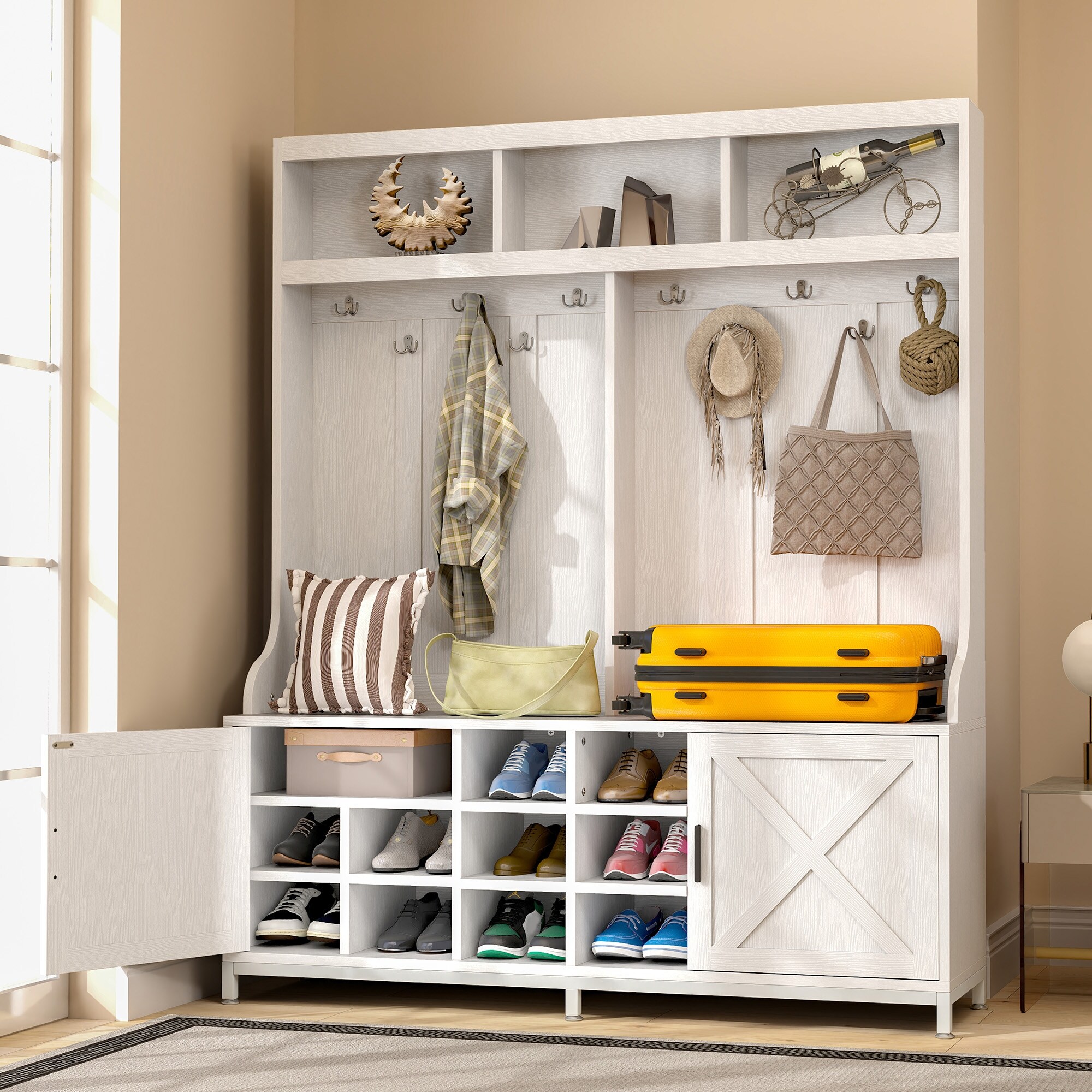 White Shoe Organizer Shoe Storage Bed Bath Beyond