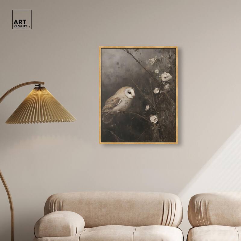 Owl in the Shadows I Canvas by Art Remedy